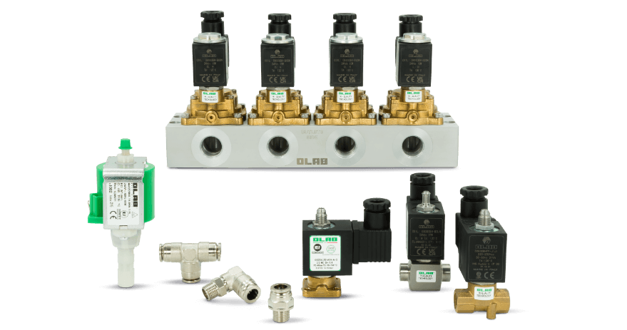 solenoid valves, valves, fittings, and pumps