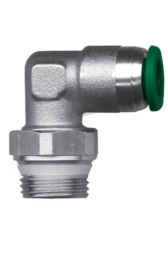 SERIES F100/U [GAS-NPT] Push-in fittings for plastic pipes with plastic sleeve